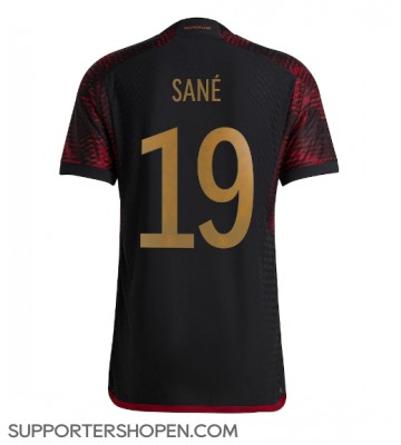 Tyskland Leroy Sane #19 Borta Matchtröja VM 2022 Kortärmad